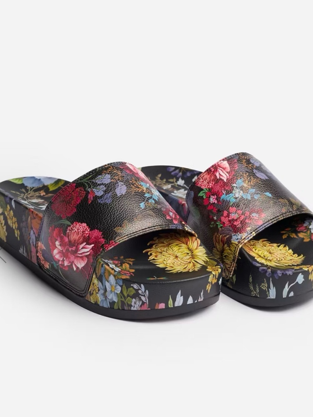 Johnny Was BACCARA PLATFORM POOL SLIDE Sz 8